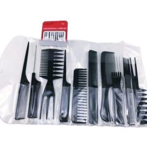 Kit 10 Pentes De Corte Cabeleireiro E Barbeiro Profissional